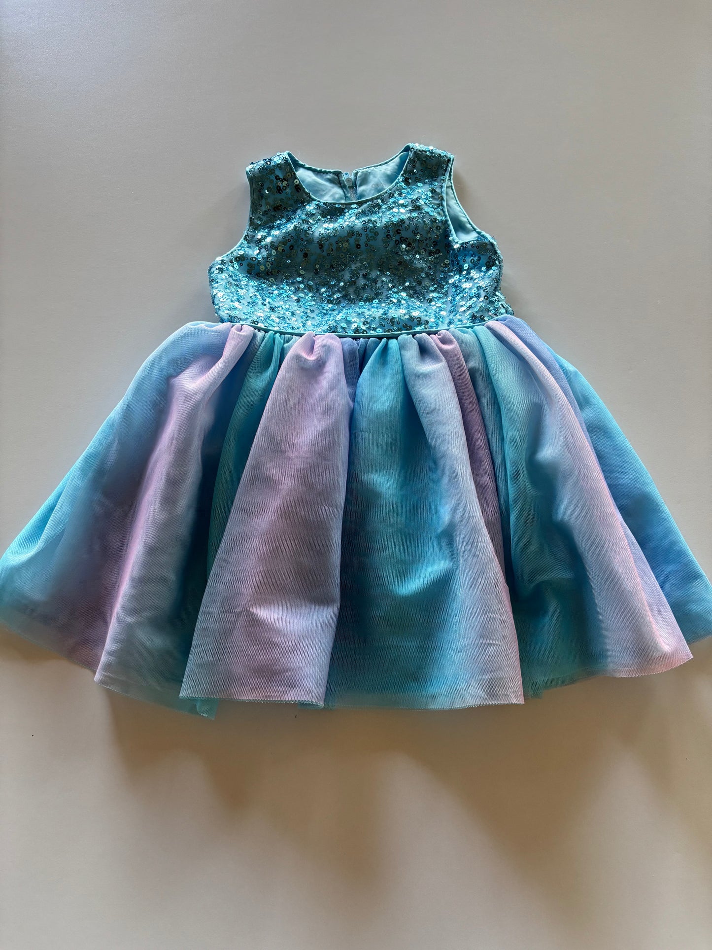 Blue & Pink/Purple Party Dress