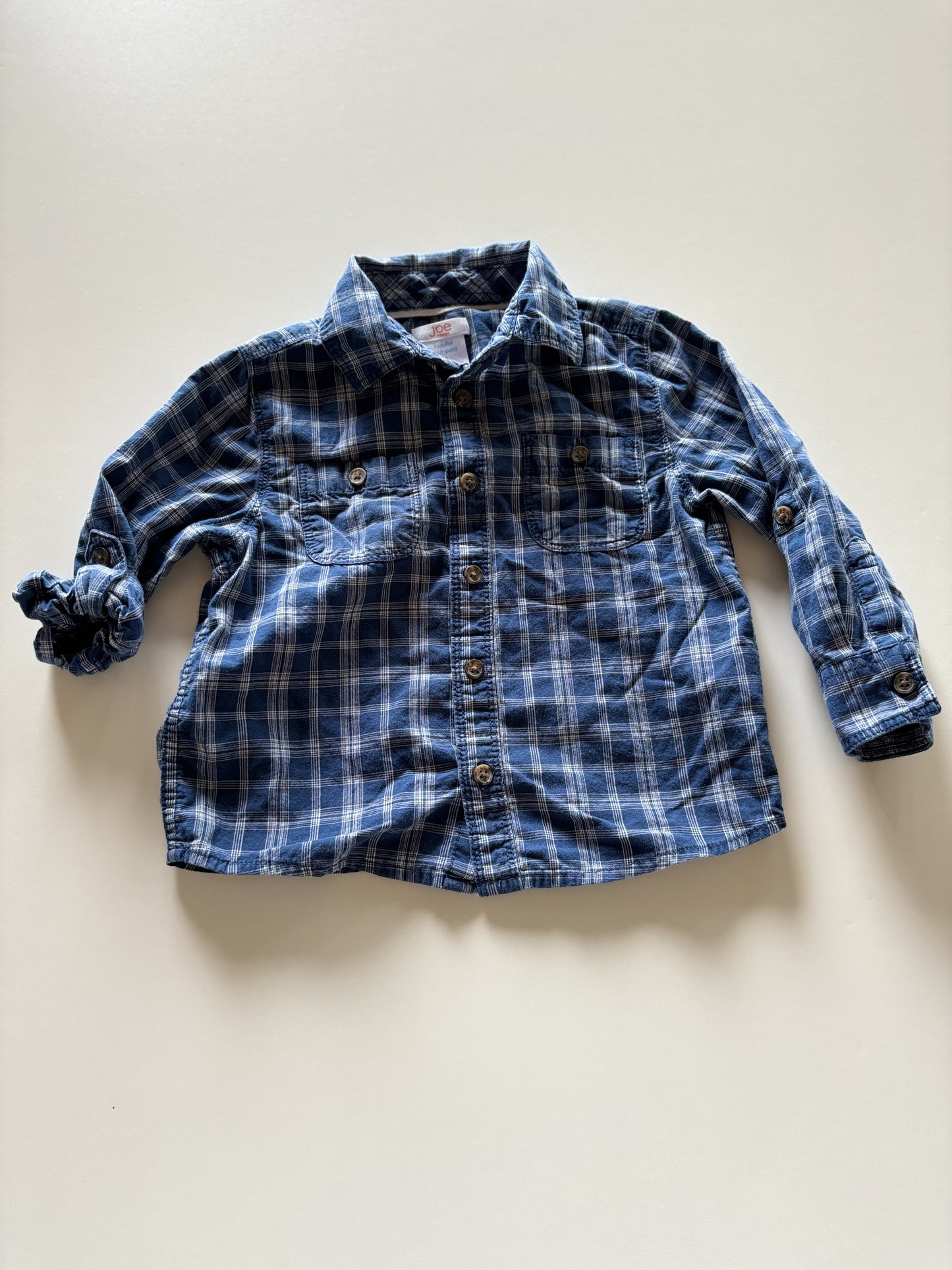 Blue Plaid Button Up