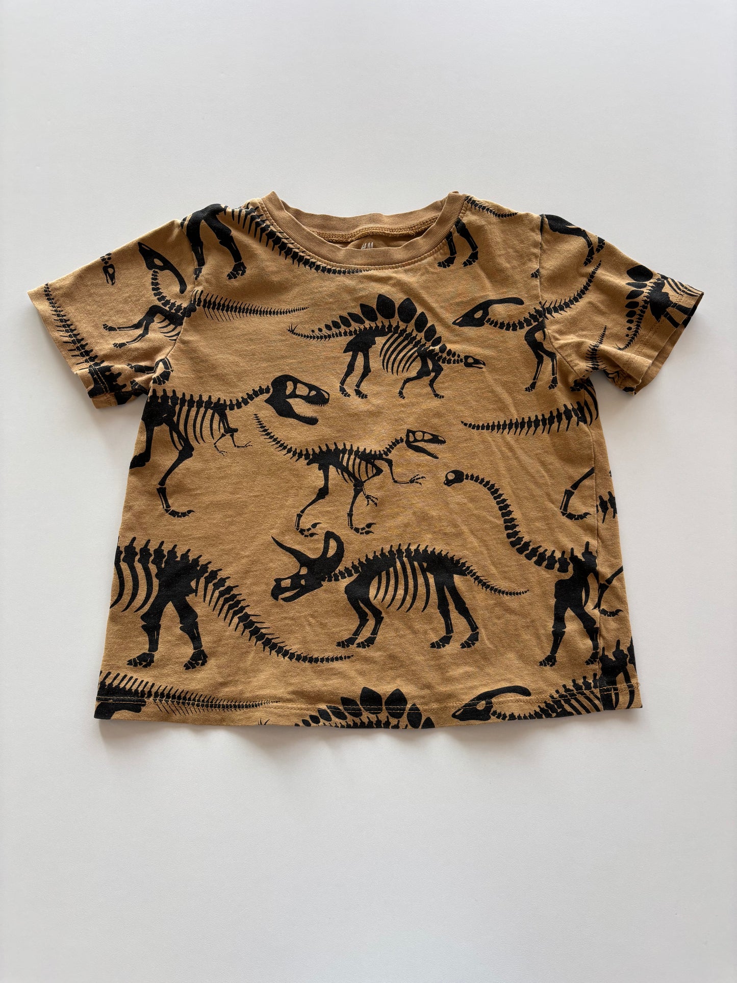 Brown Dinosaur Skeleton Tee