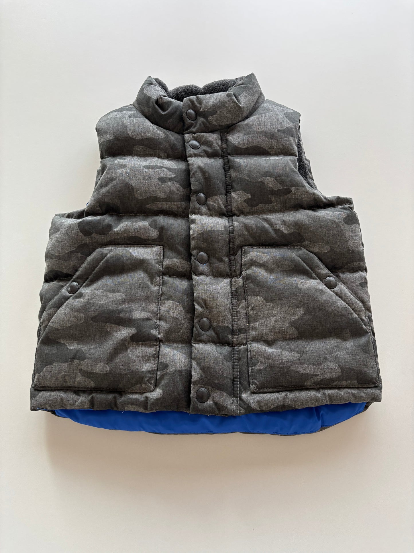 Grey Camo Puffer Vest