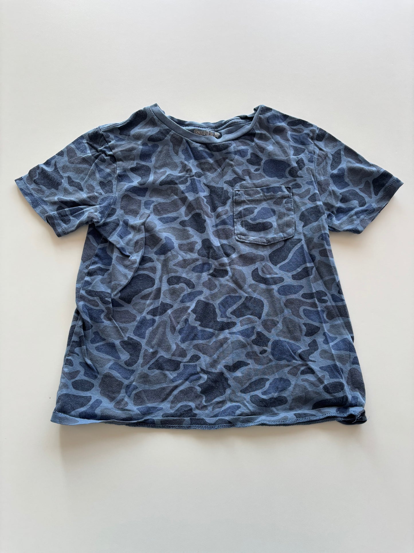 Blue Camo Pocket Tee