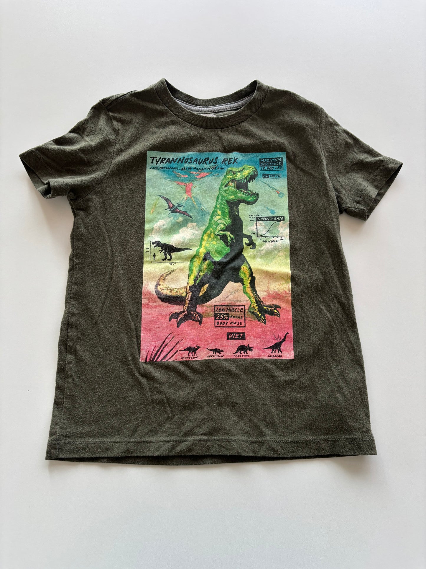 Olive T-Rex Tee