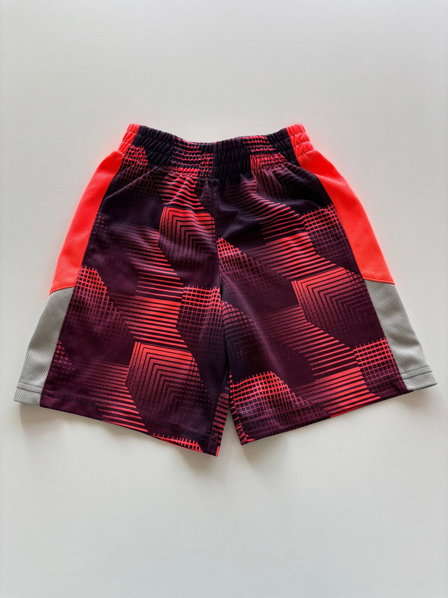 Orange & Purple Patterned Athletic Shorts