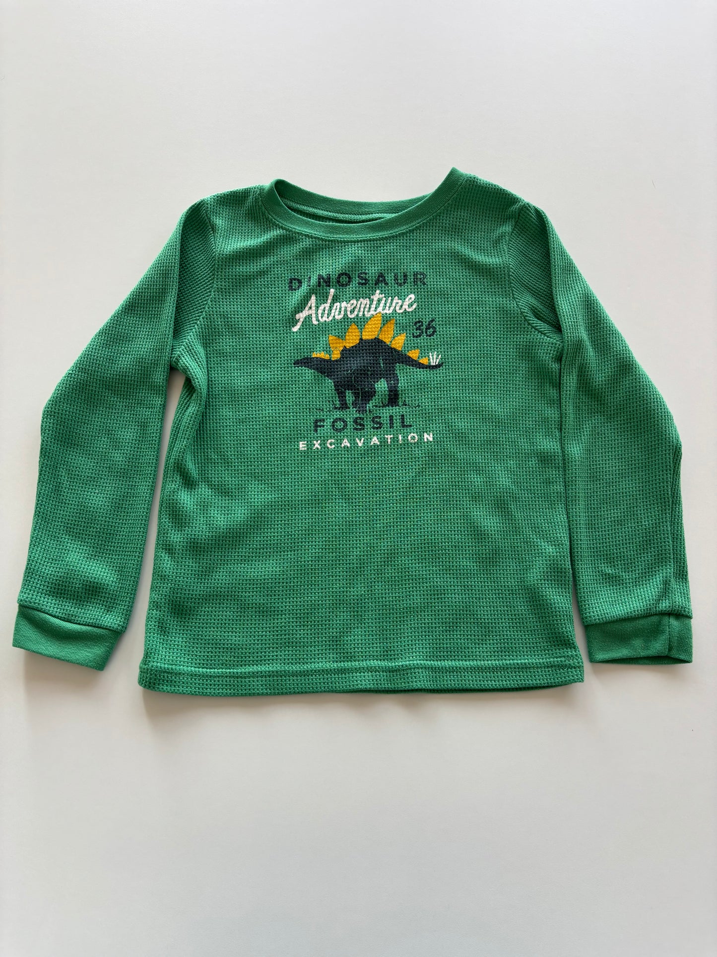 Green Waffle Dinosaur Shirt