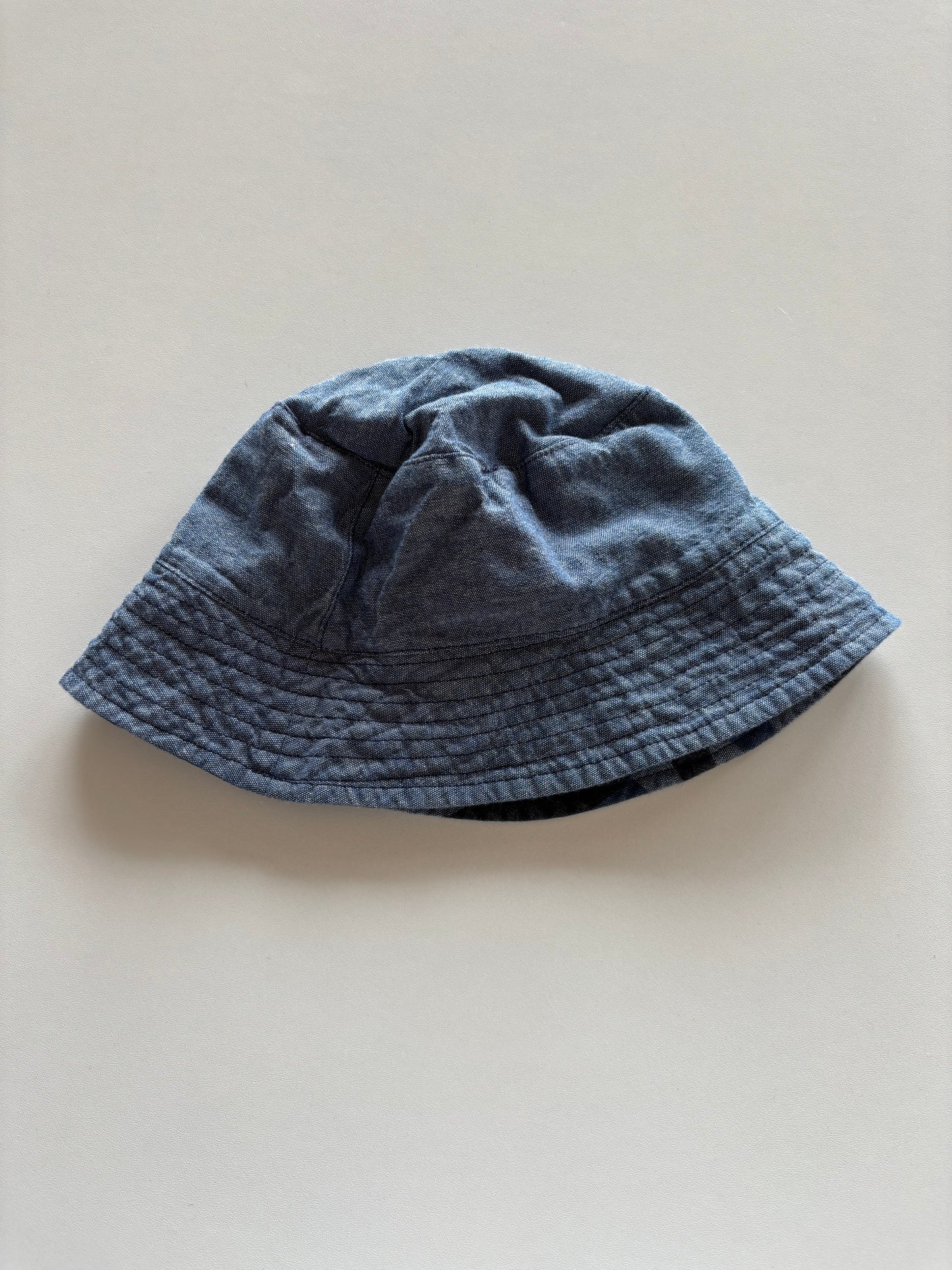 Chambray & Camo Reversible Bucket Hat