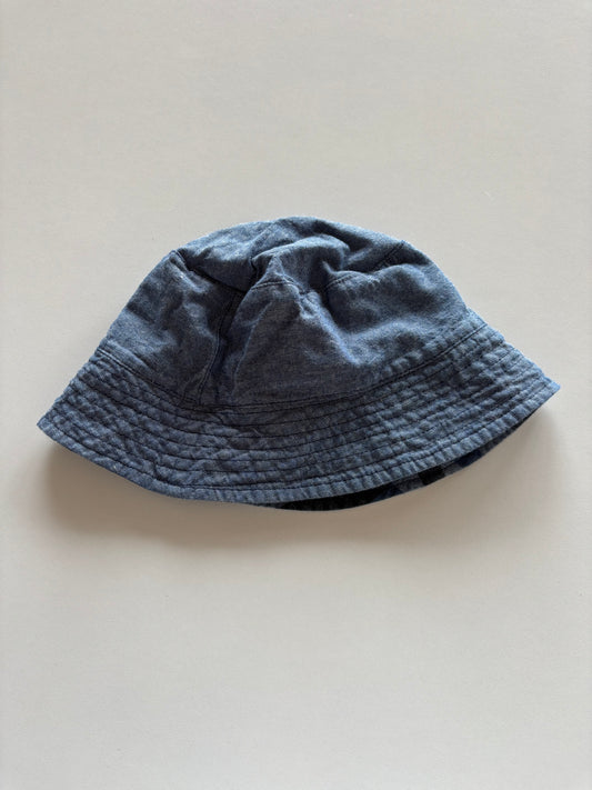 Chambray & Camo Reversible Bucket Hat