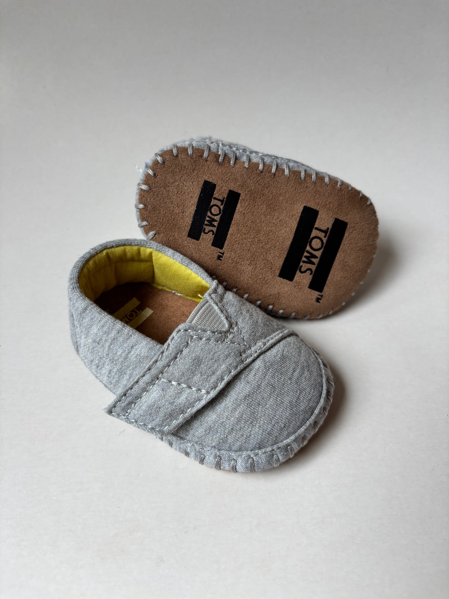 Grey Toms Crib Shoes