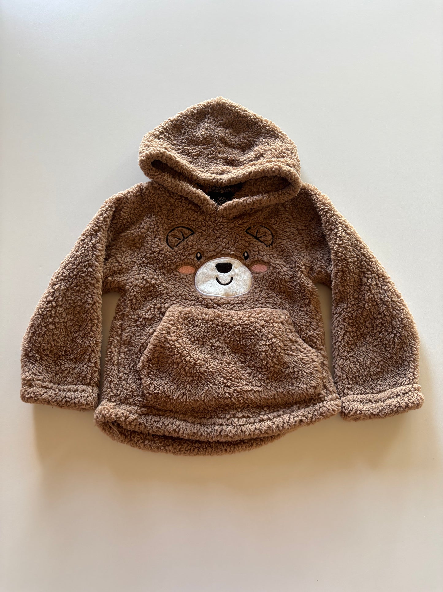 Fuzzy Brown Bear Hoodie