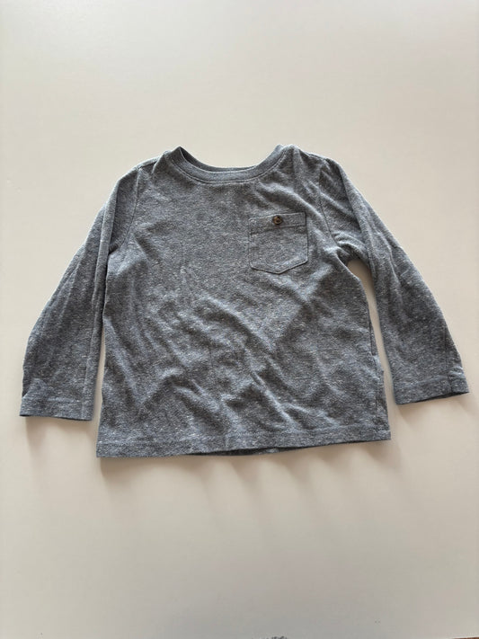 Blue Melange Pocket Shirt