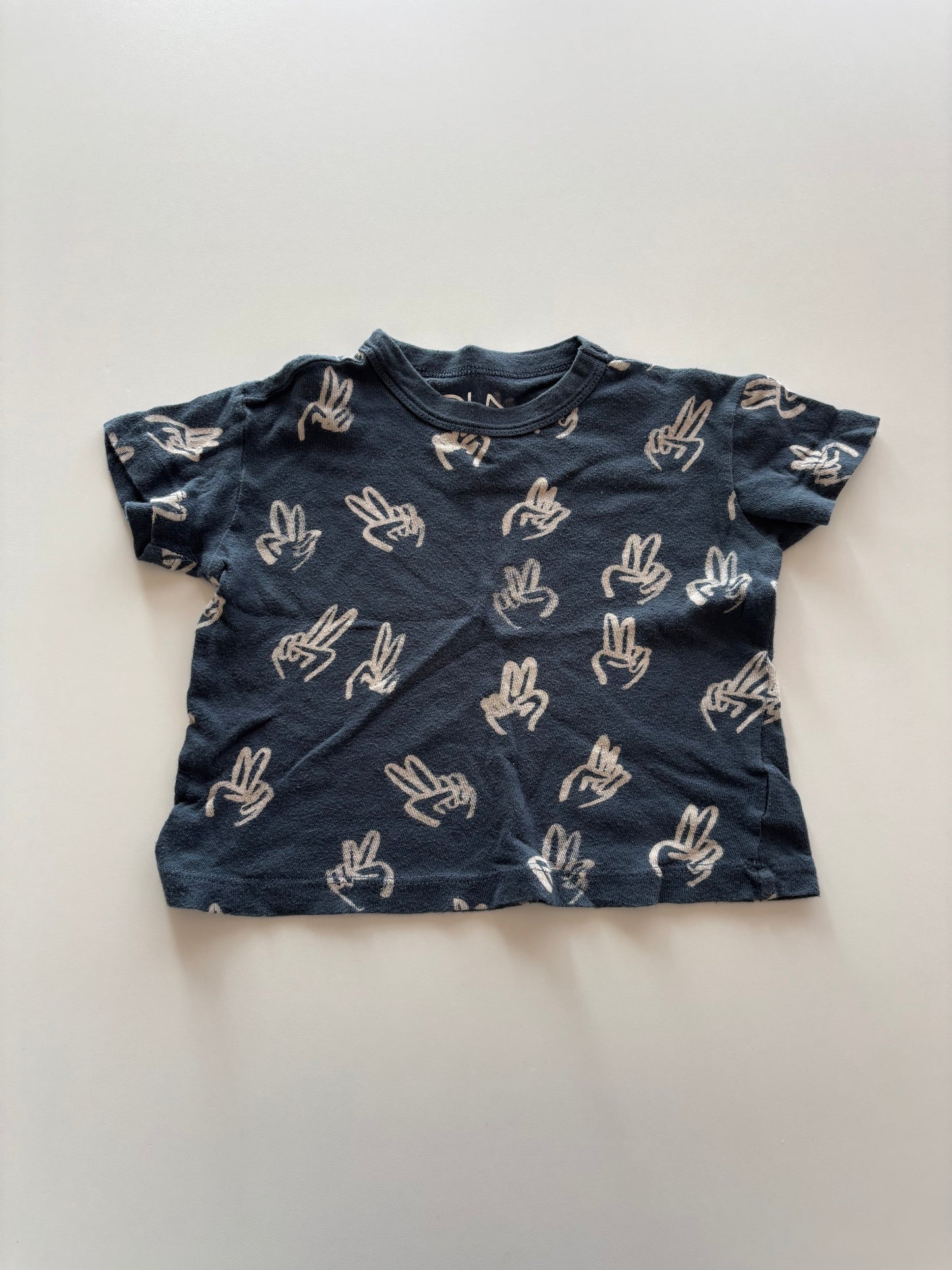 Blue Peace Boxy Tee