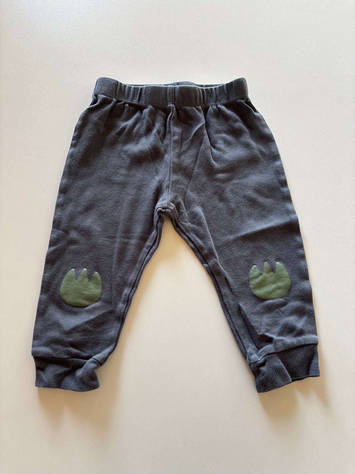 Grey Dino Footprint Pants