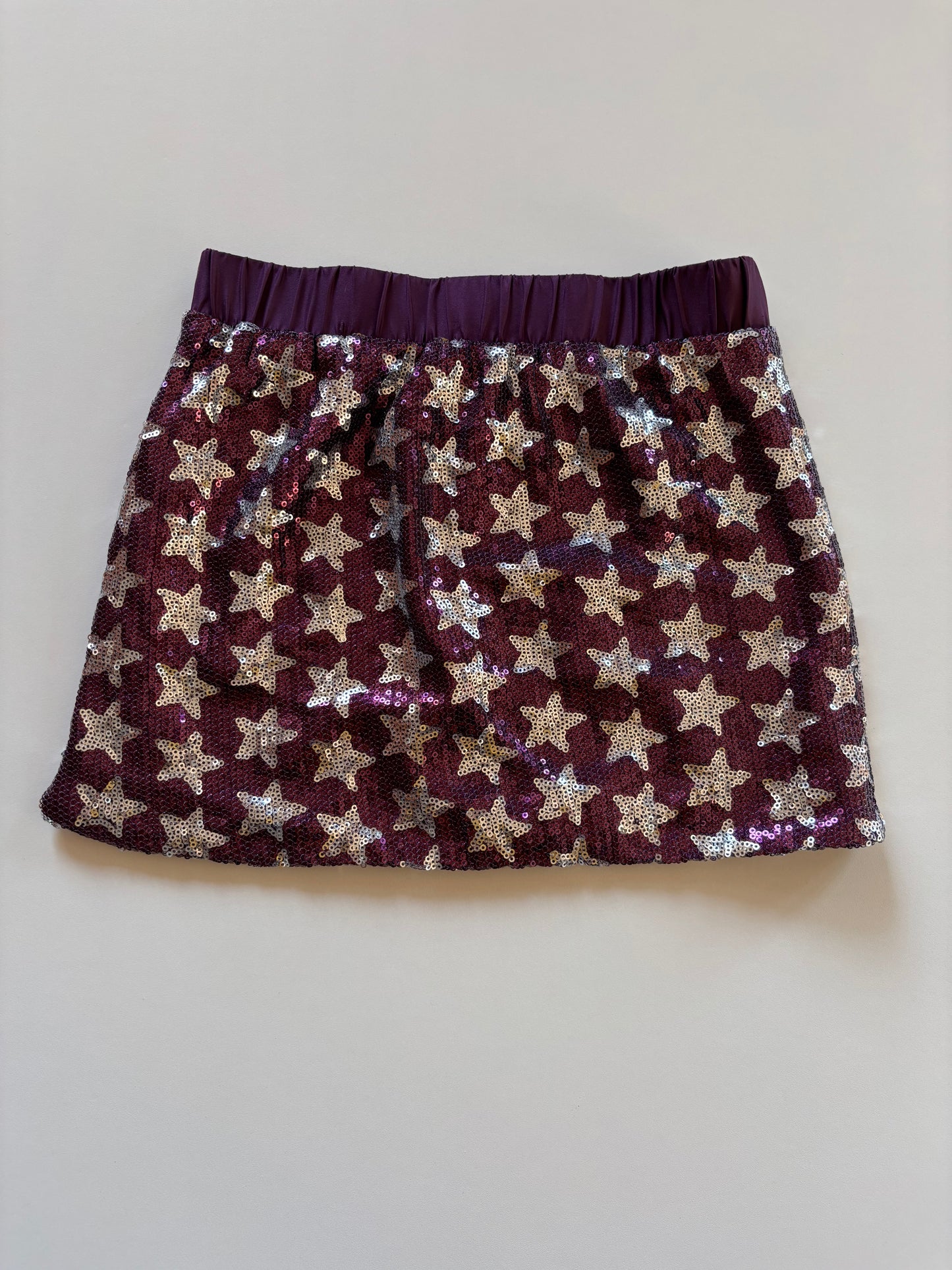 Sequin Purple & Silver Star Skirt