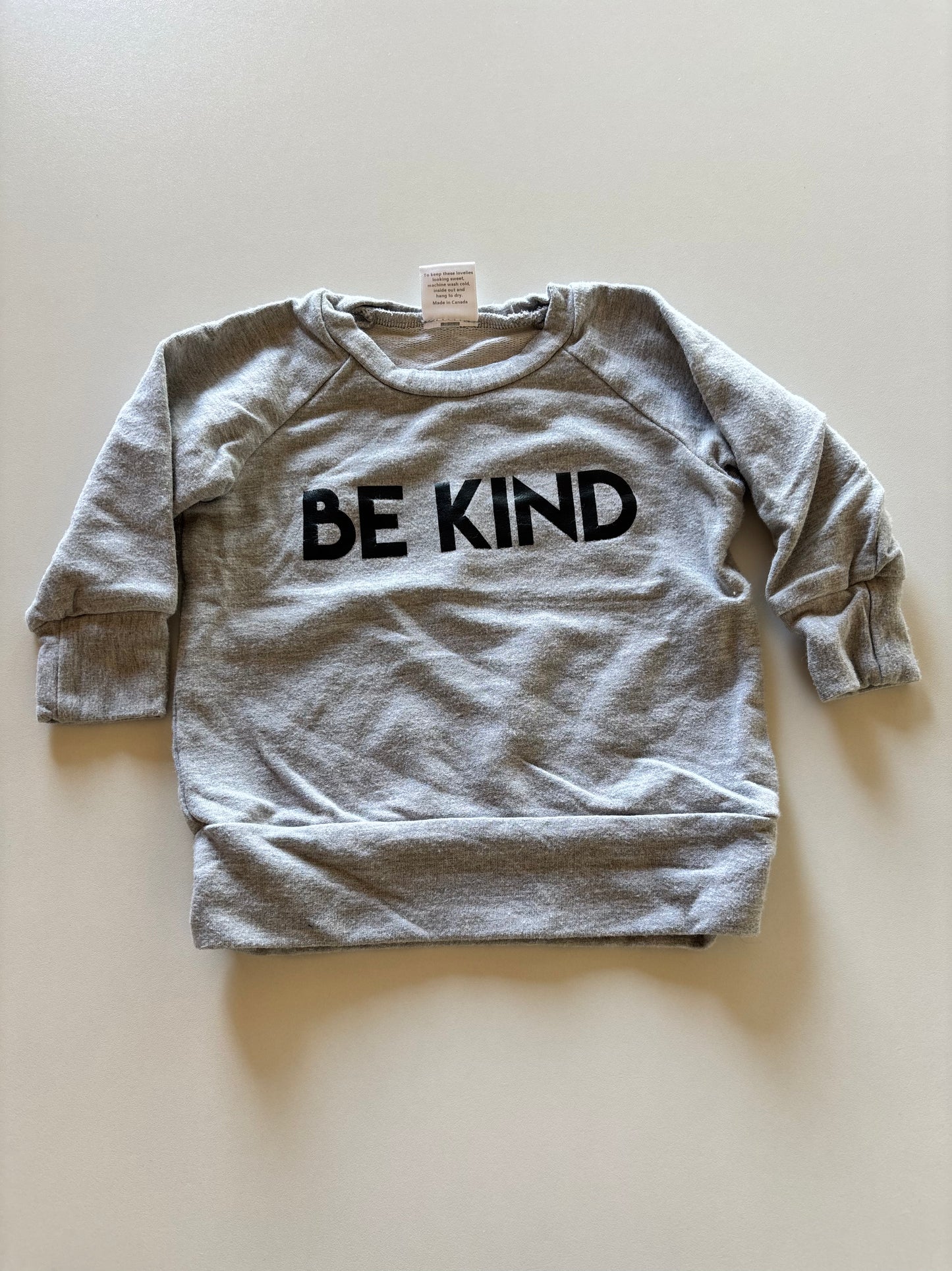 Grey Be Kind Crewneck