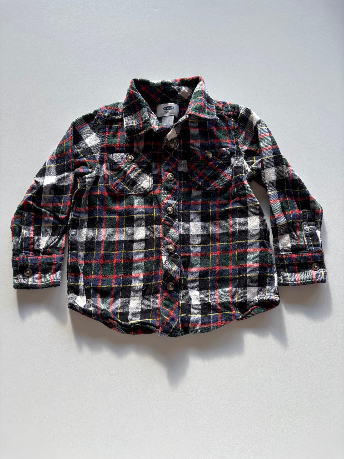 Colourful Plaid Button Up Shirt