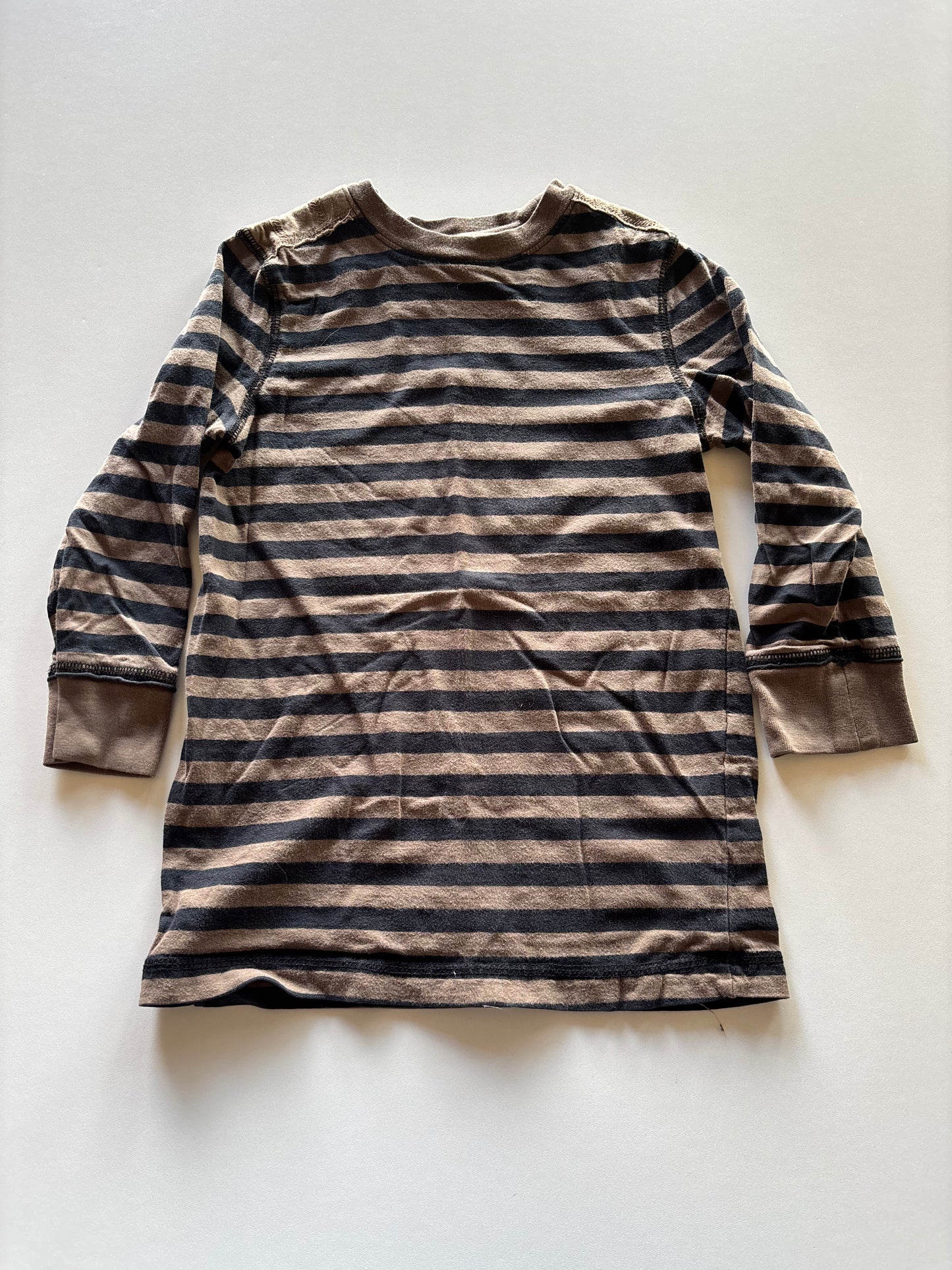 Brown & Black Striped Shirt