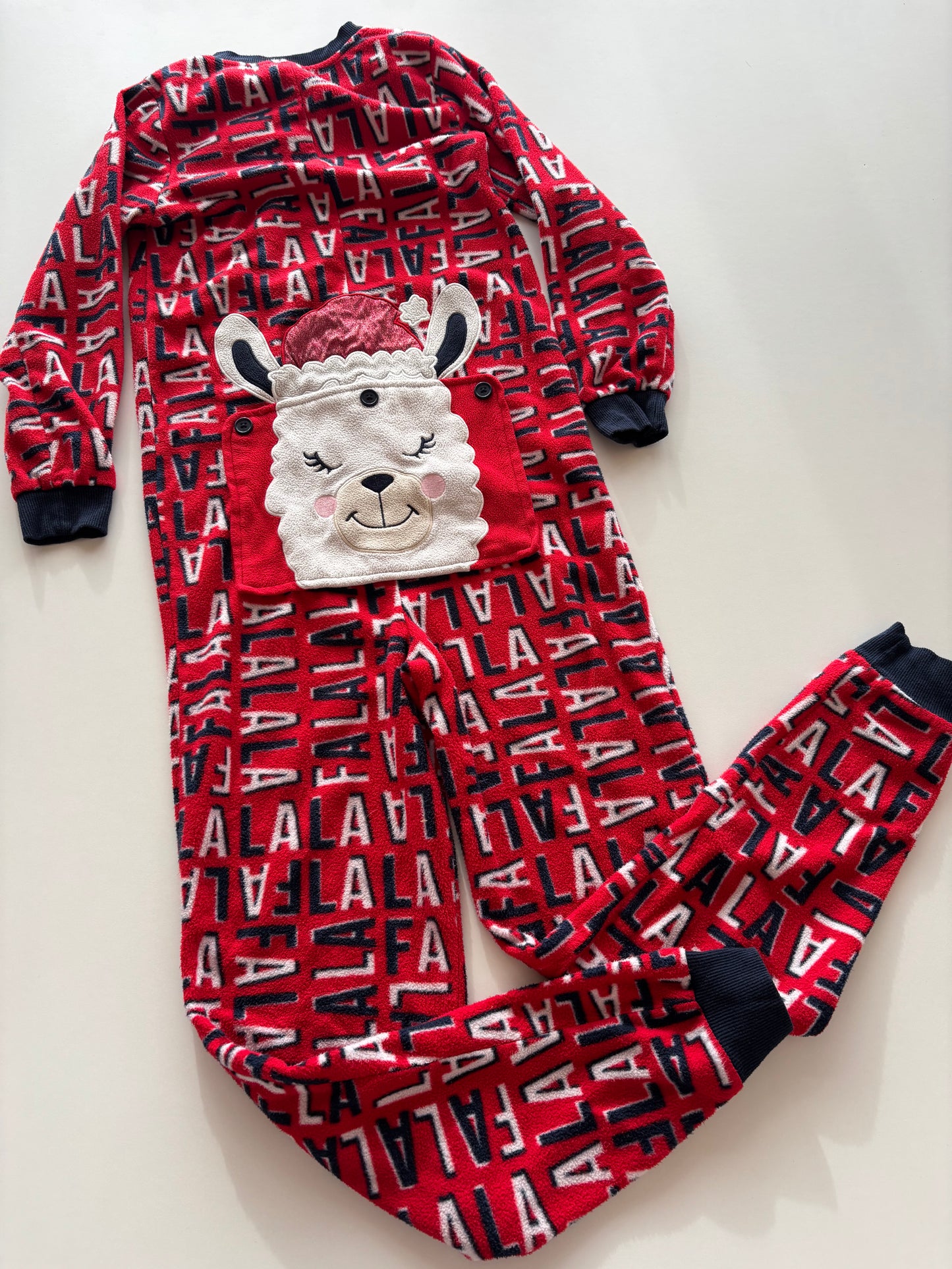 FaLaLa Llama Fleece Romper