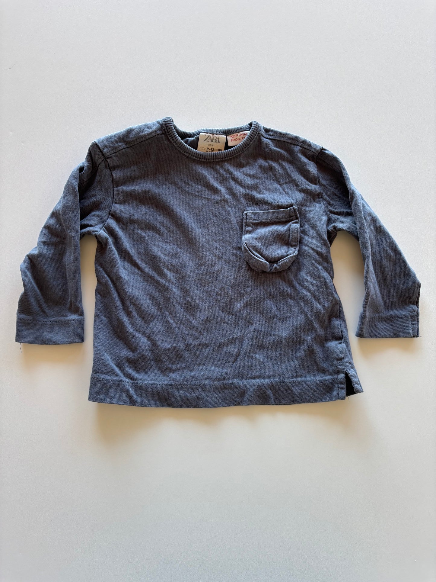 Slate Blue Pocket Shirt