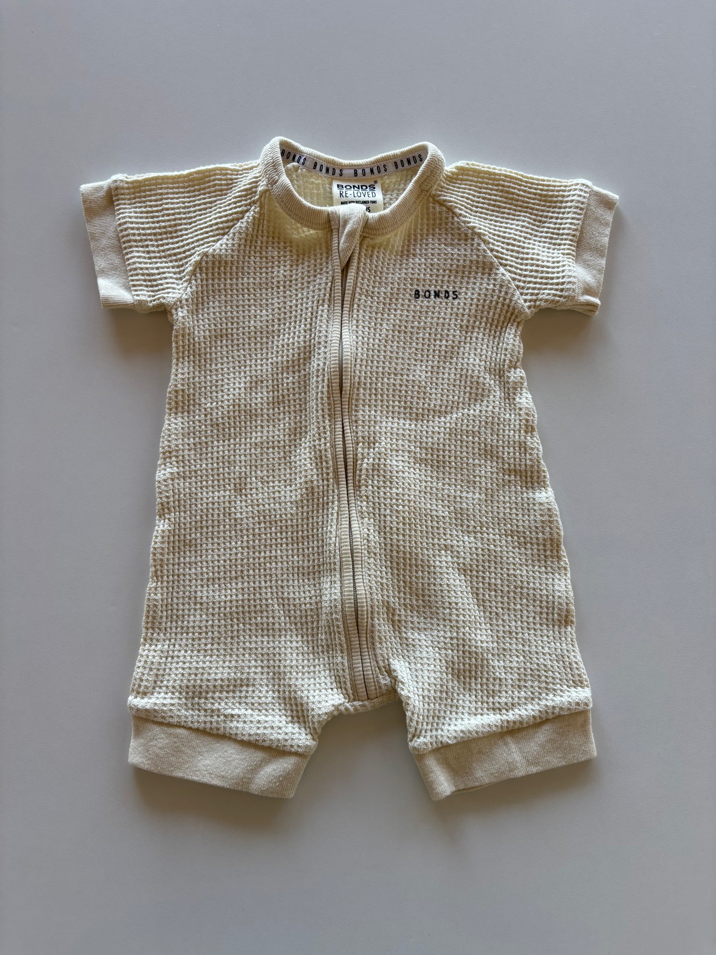 Oatmeal Waffle Bonds Romper