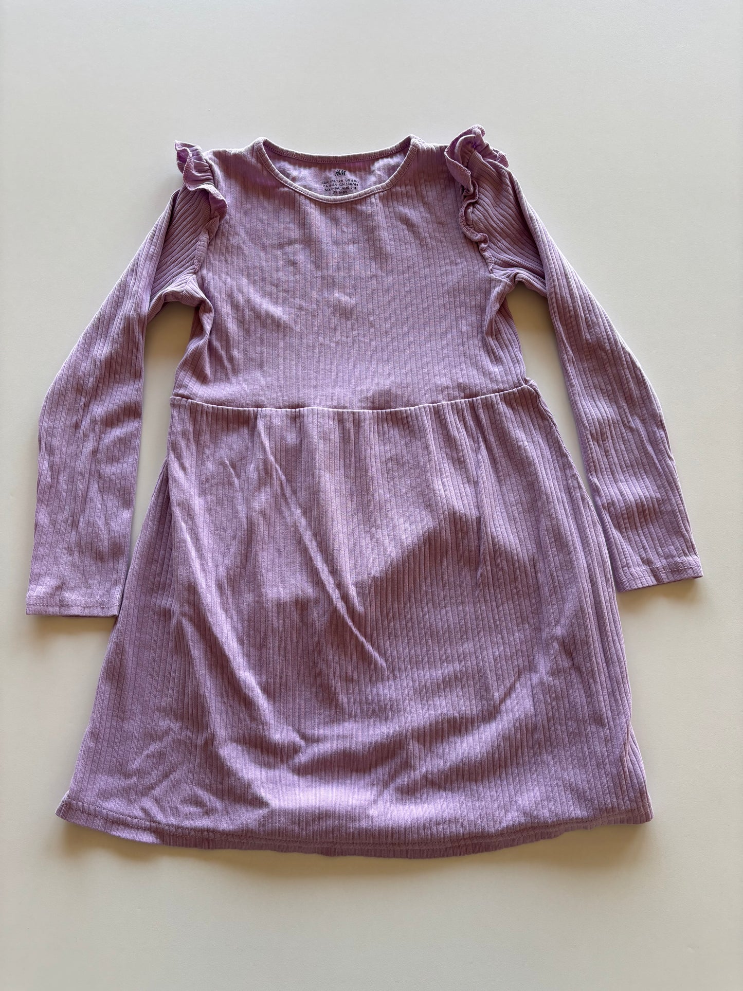 Lilac Ribbed Dress