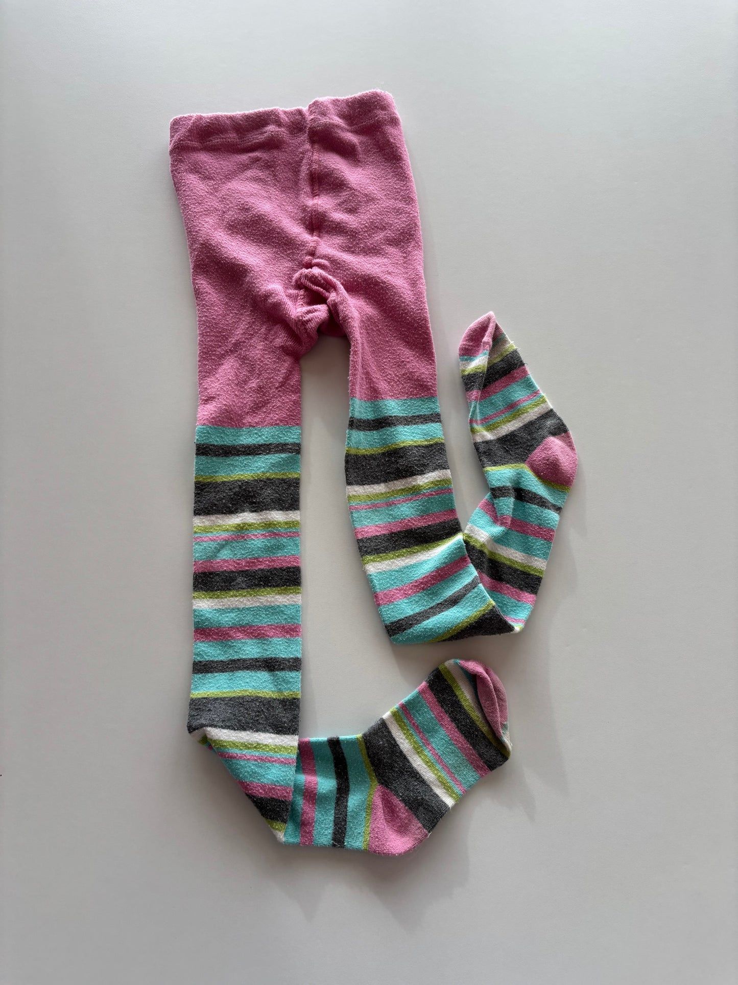 Pink Striped Tights