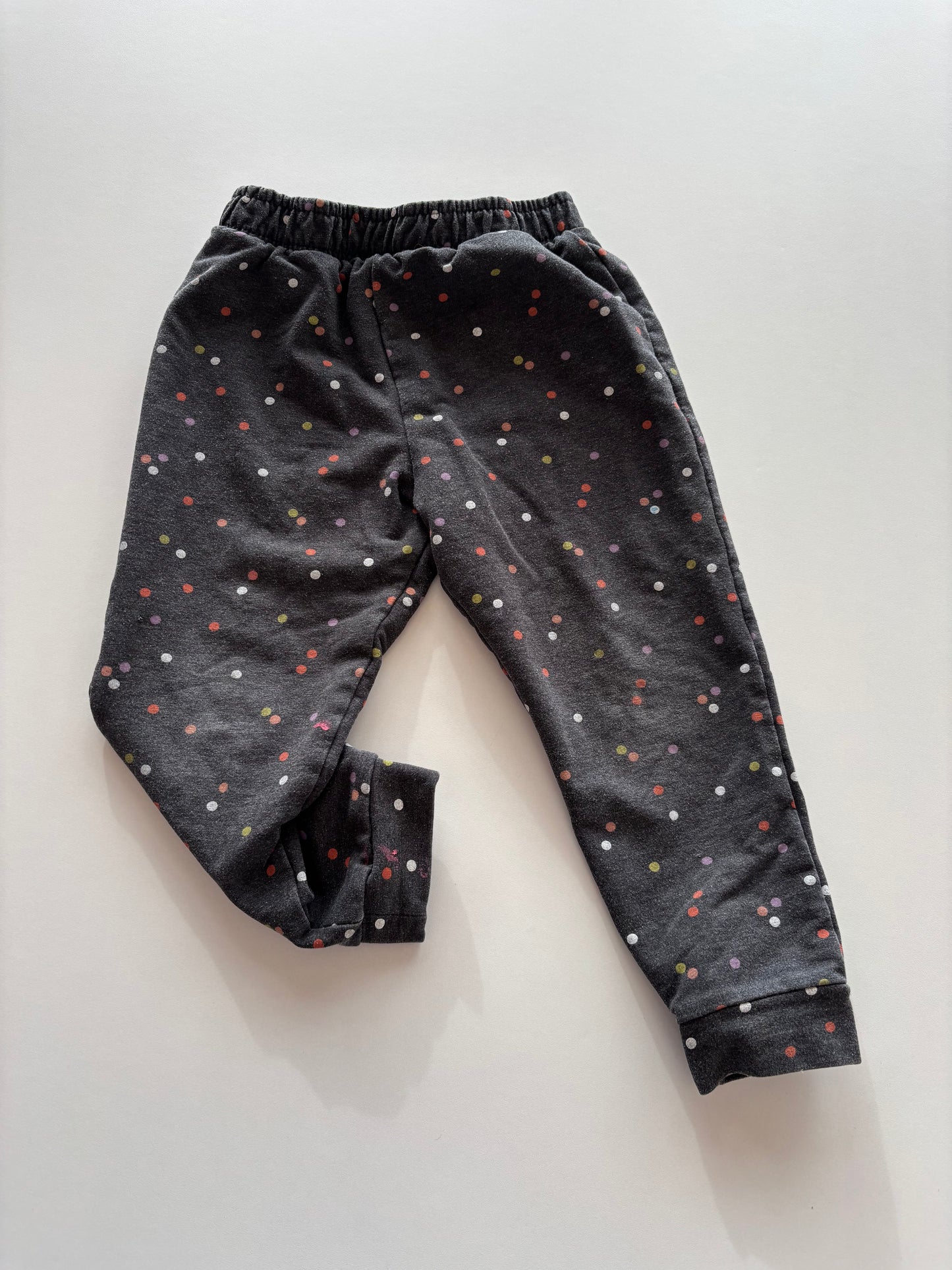 Grey Polka Dot Joggers