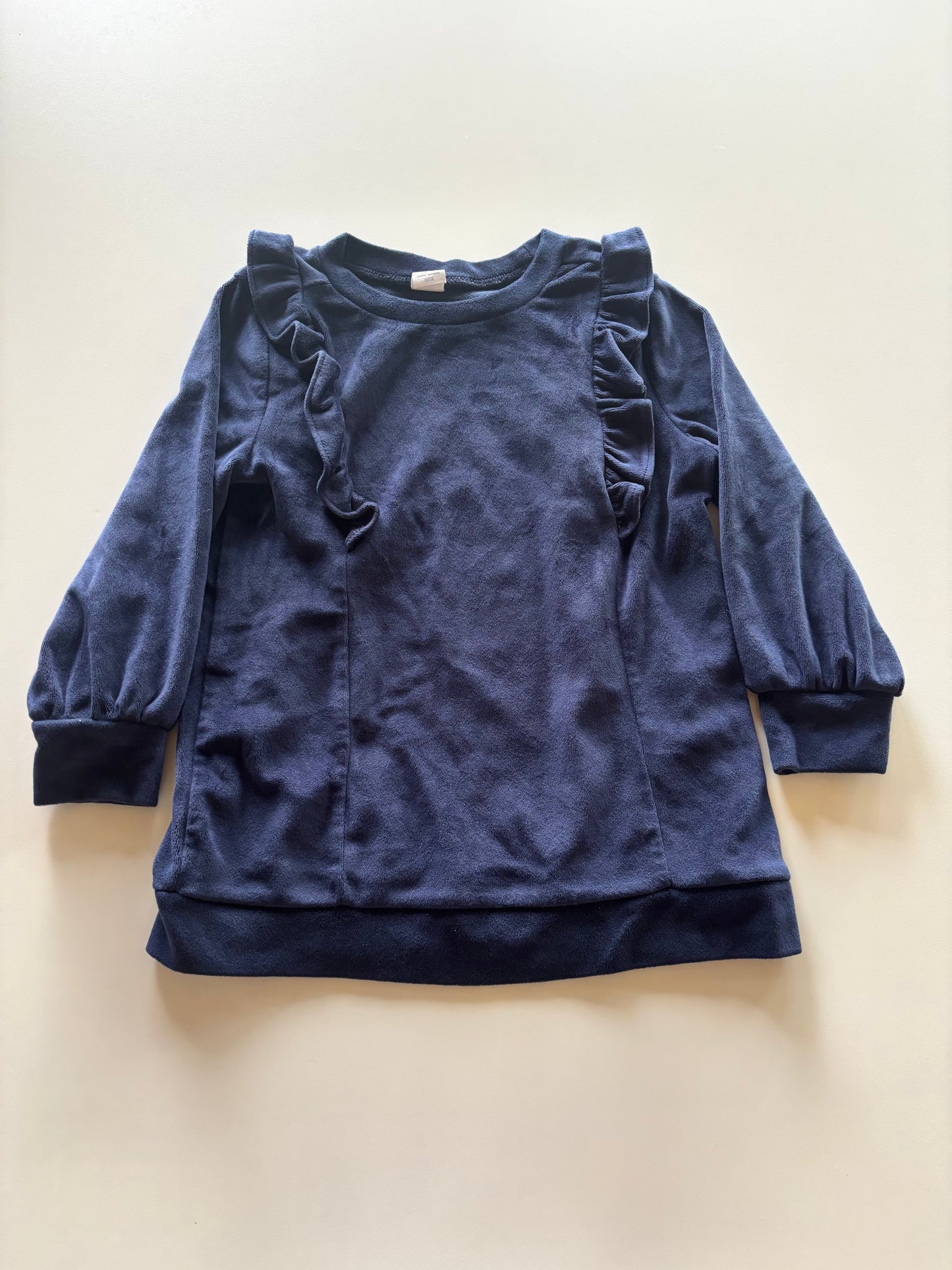 Navy Velour Dress