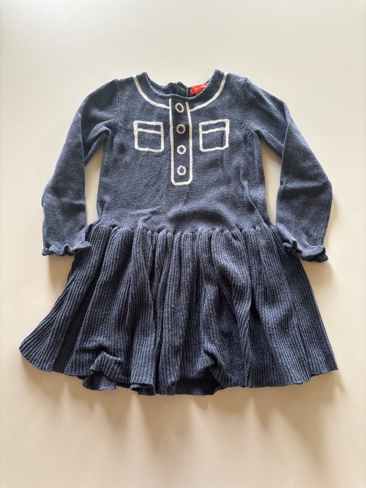 Blue Knit Dress