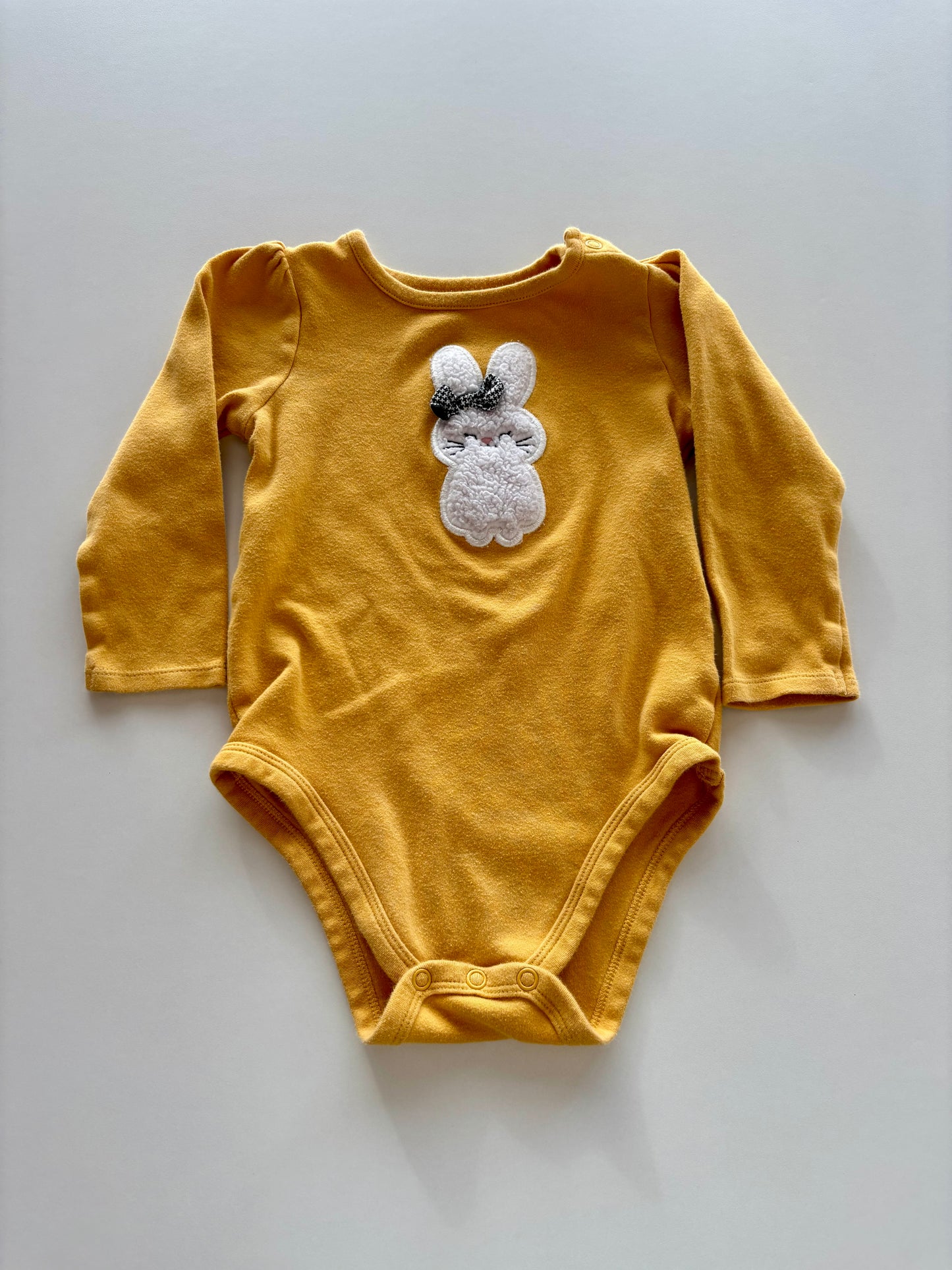 Yellow Fuzzy Bunny Onesie