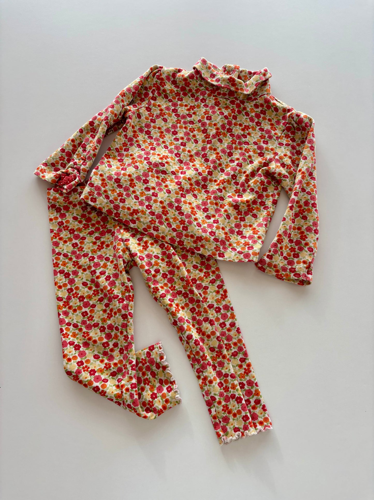 2pc Matching Floral Set
