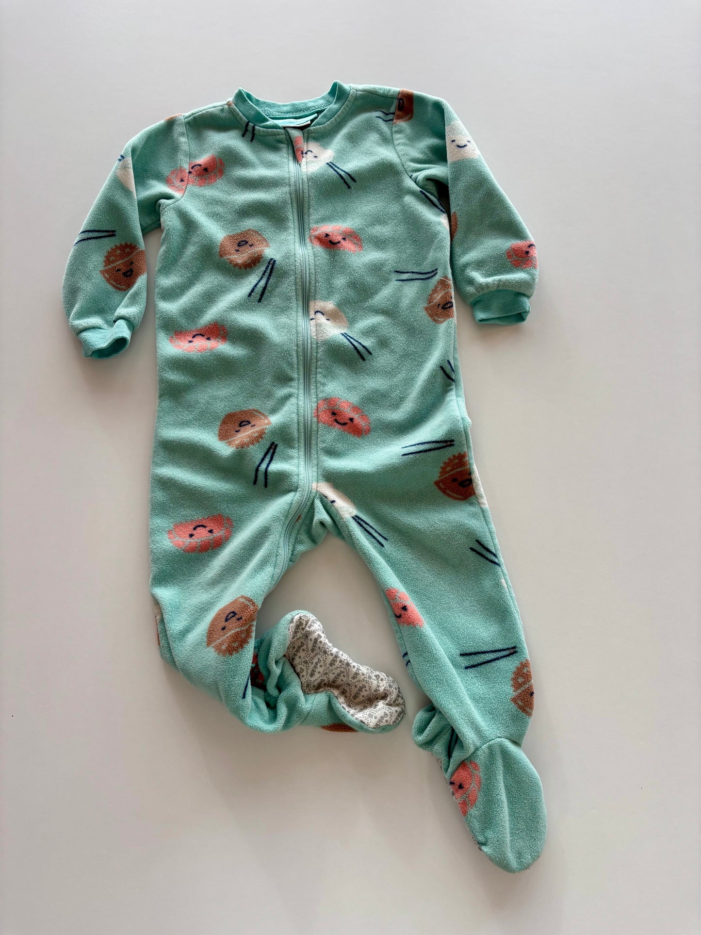 Mint Ramen Fleece Sleeper