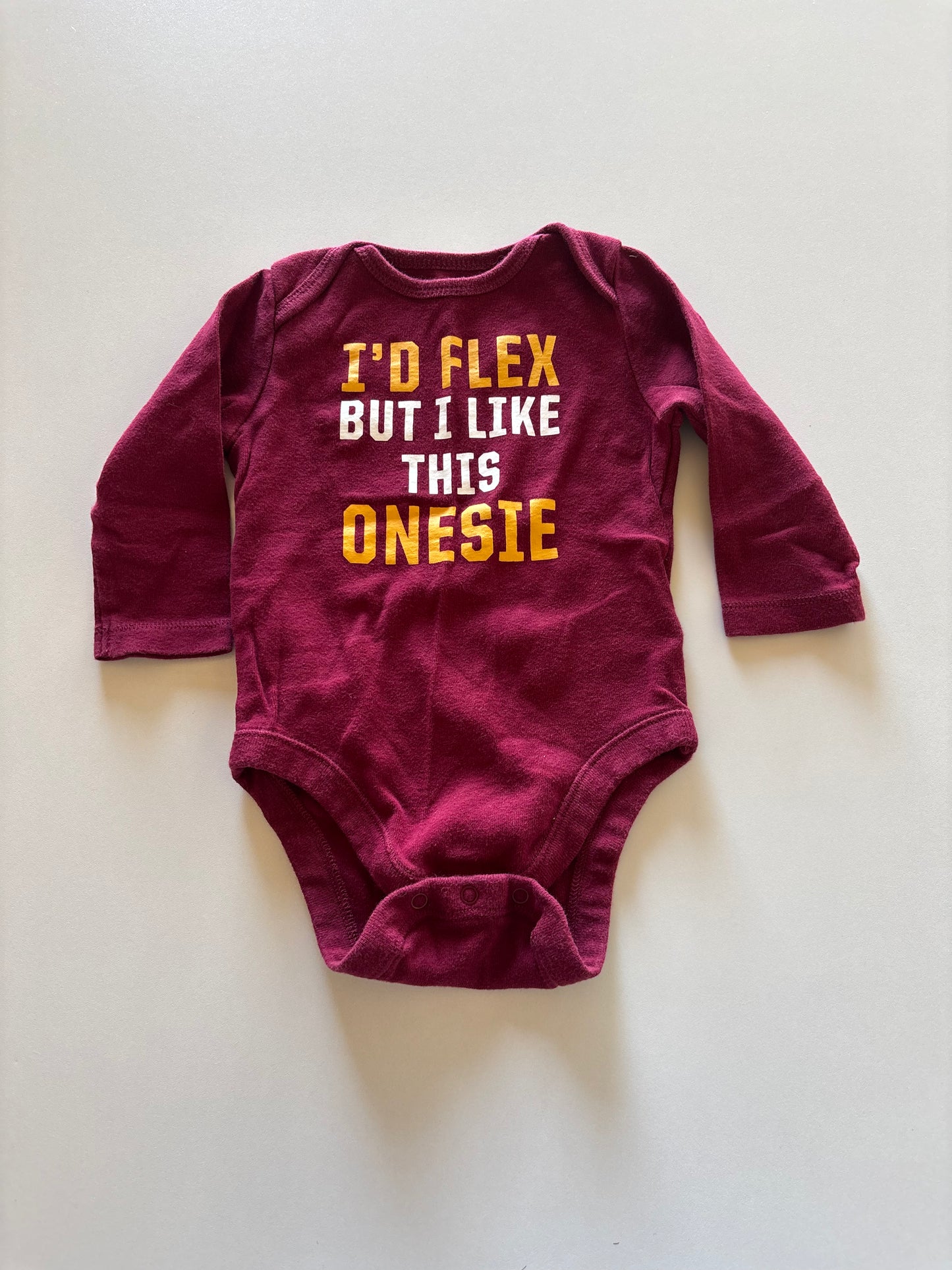 Burgundy Flex Onesie