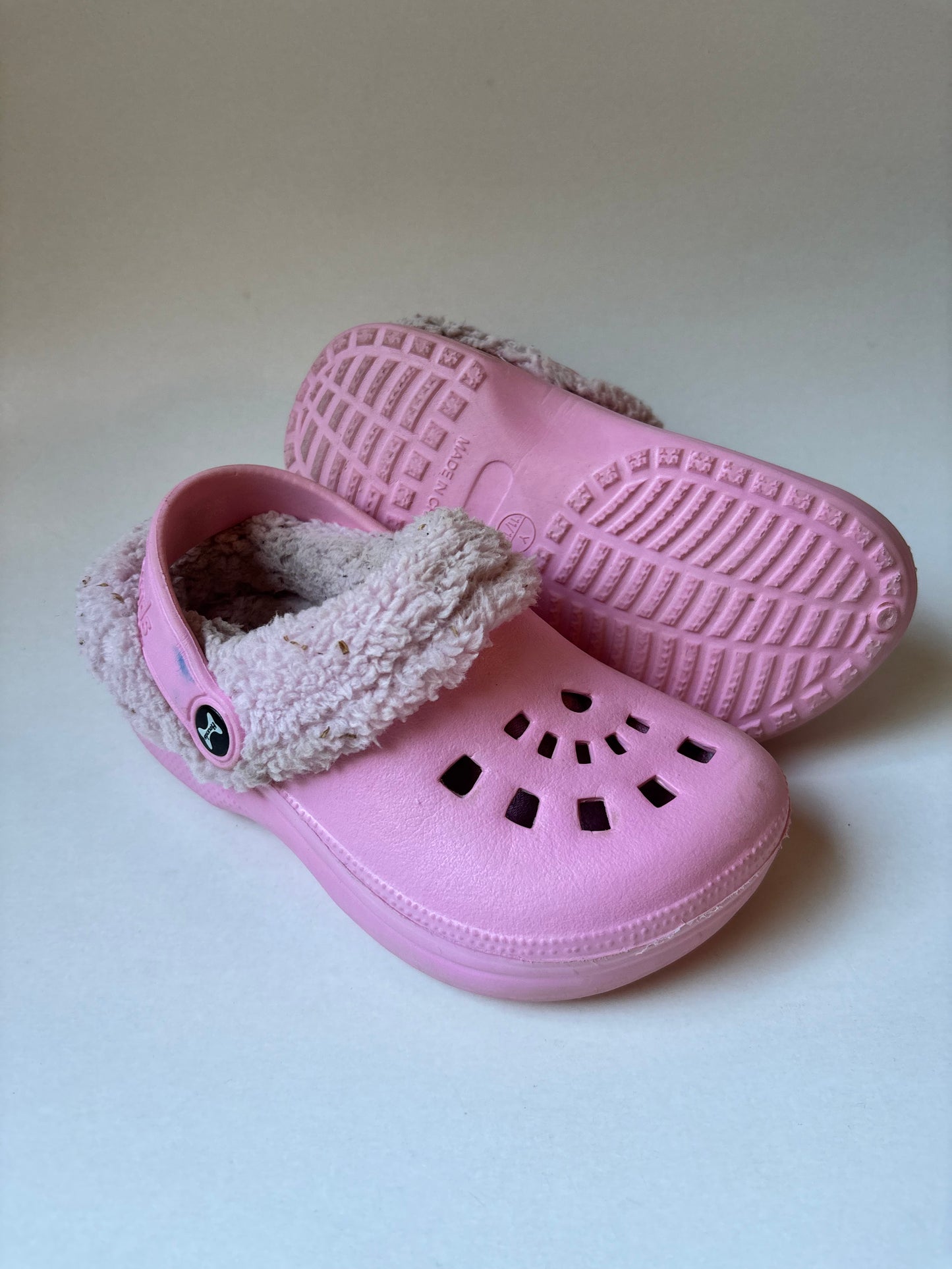 Pink Lined Foam Shoes