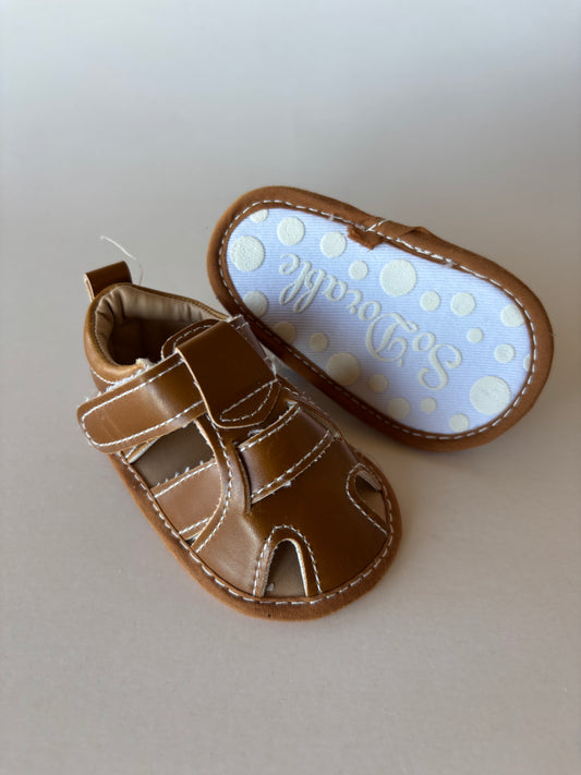 Brown Sandals Crib Shoes