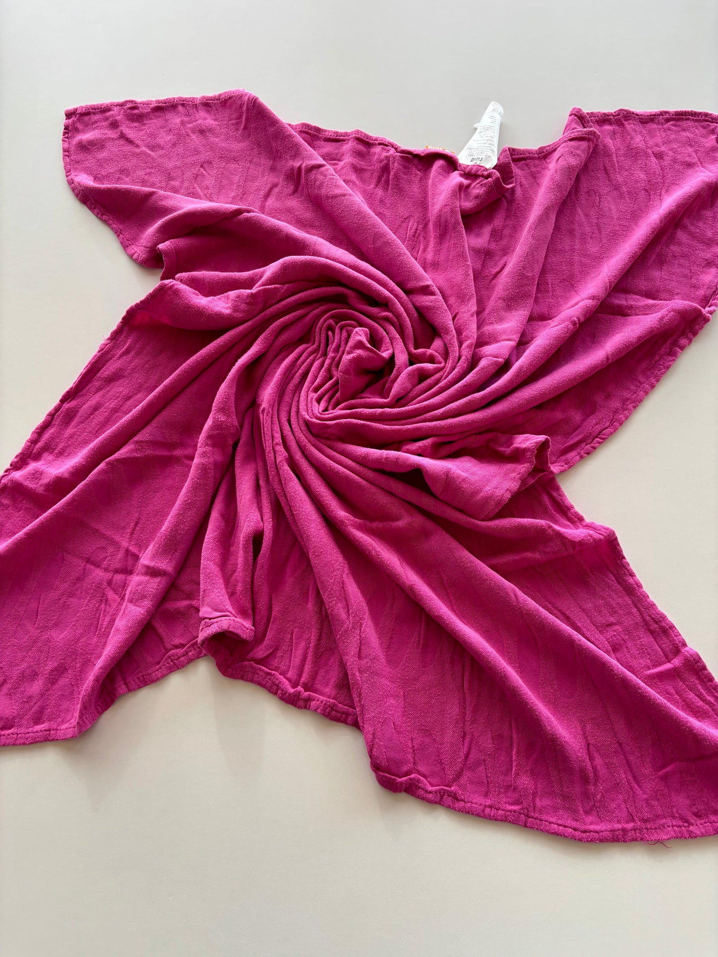 Pink Textured Muslin Blanket