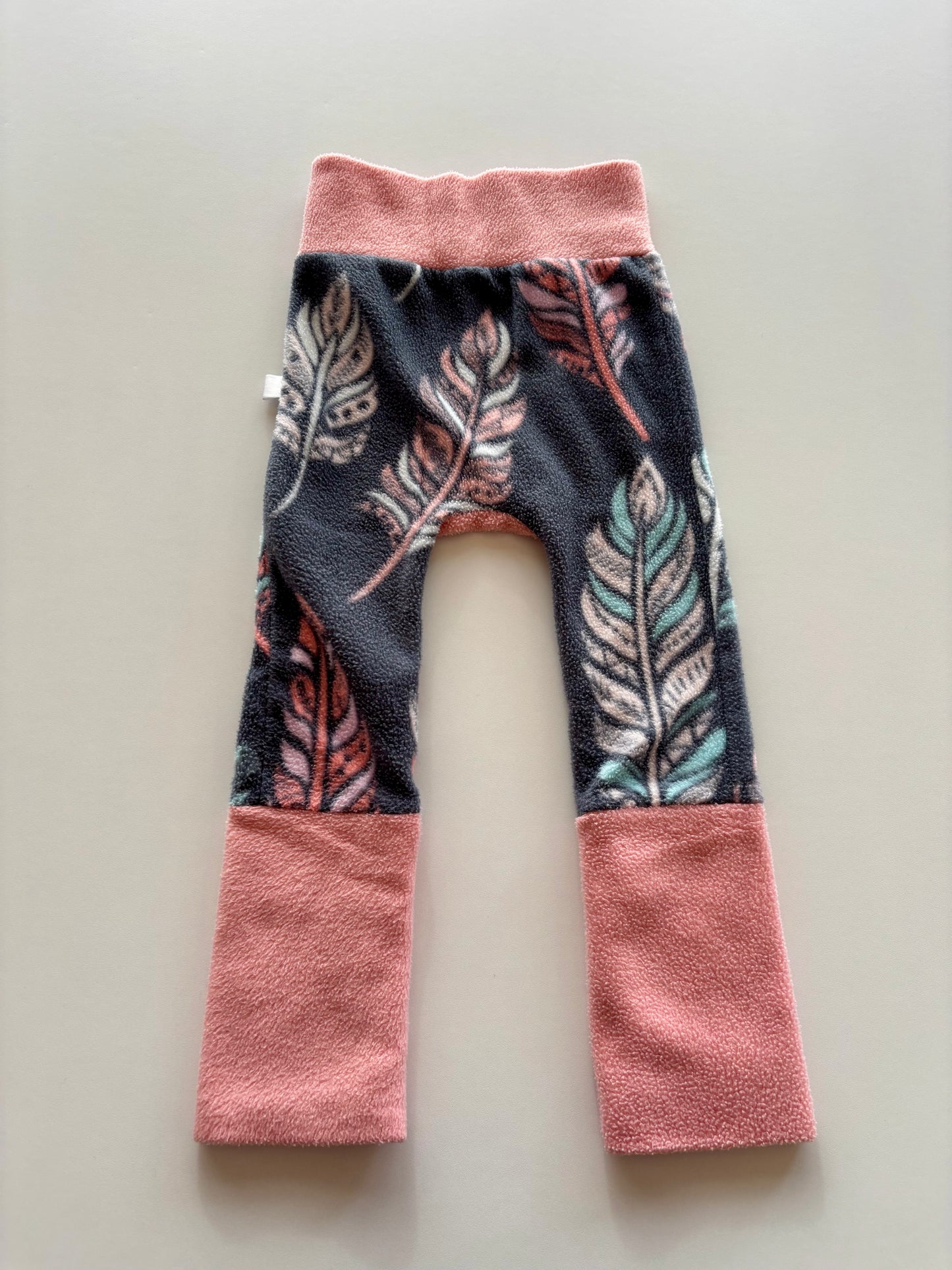 Fleece Feather Grow With Me Pants