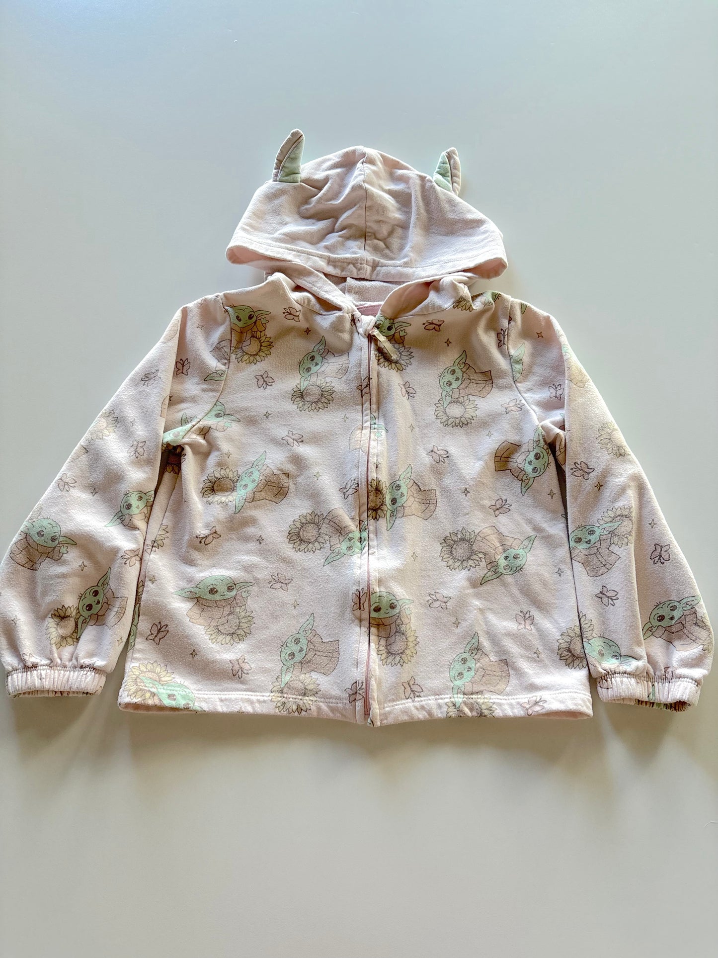 Pink Grogu Zip Up Hoodie
