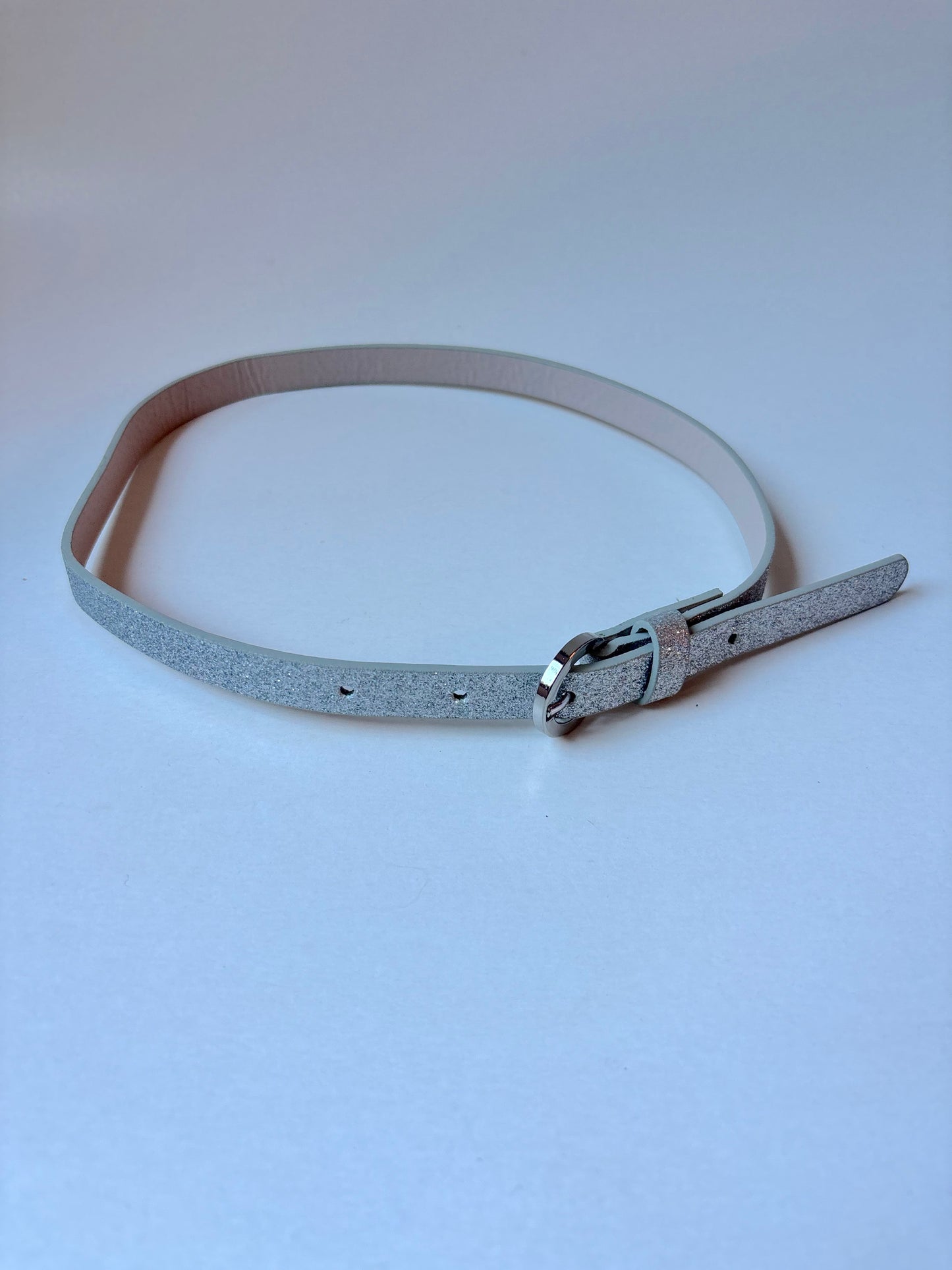 Sparkly Silver Belt