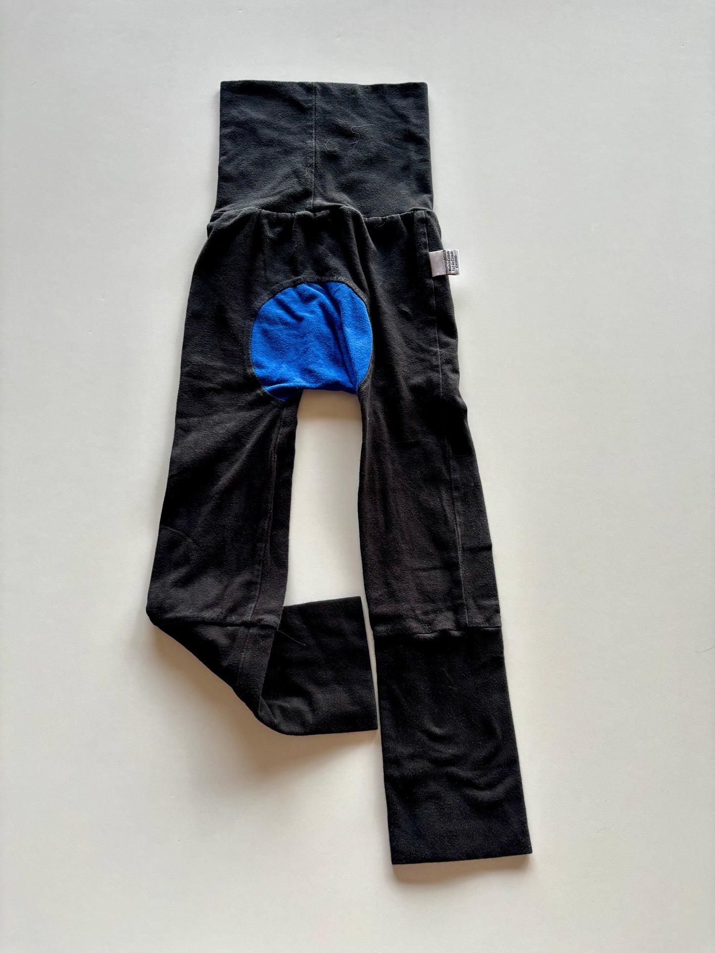 Black with Blue Bum Grow With Me Pants
