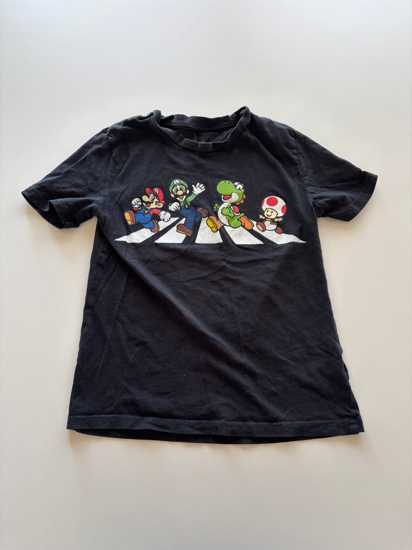 Black Mario Gang Street Crossing Tee
