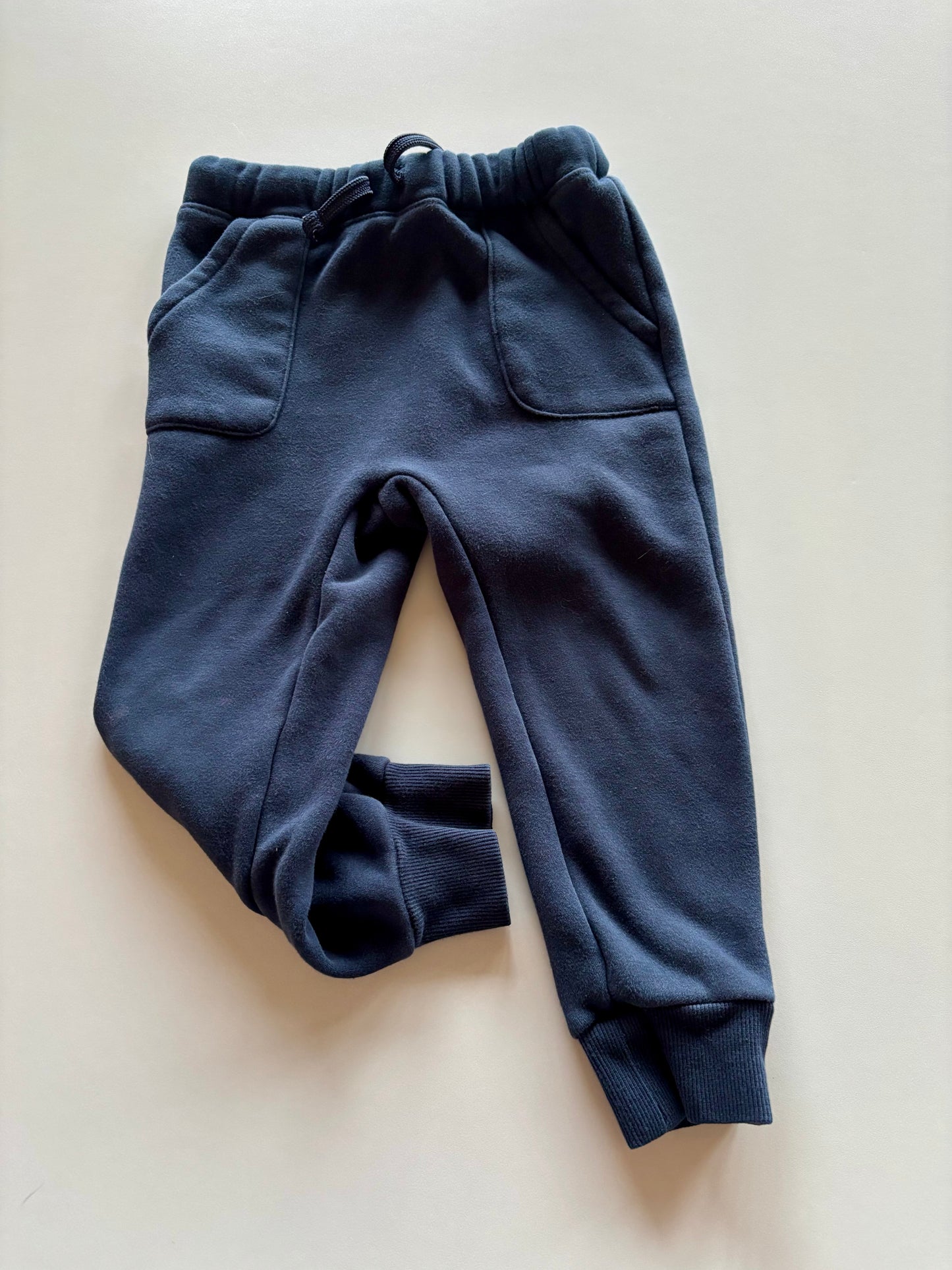 Fleece Lined Navy Joggers