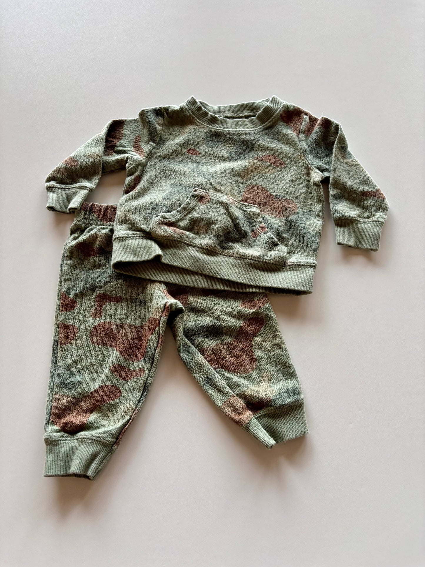 2pc Light Camo Leisure Suit