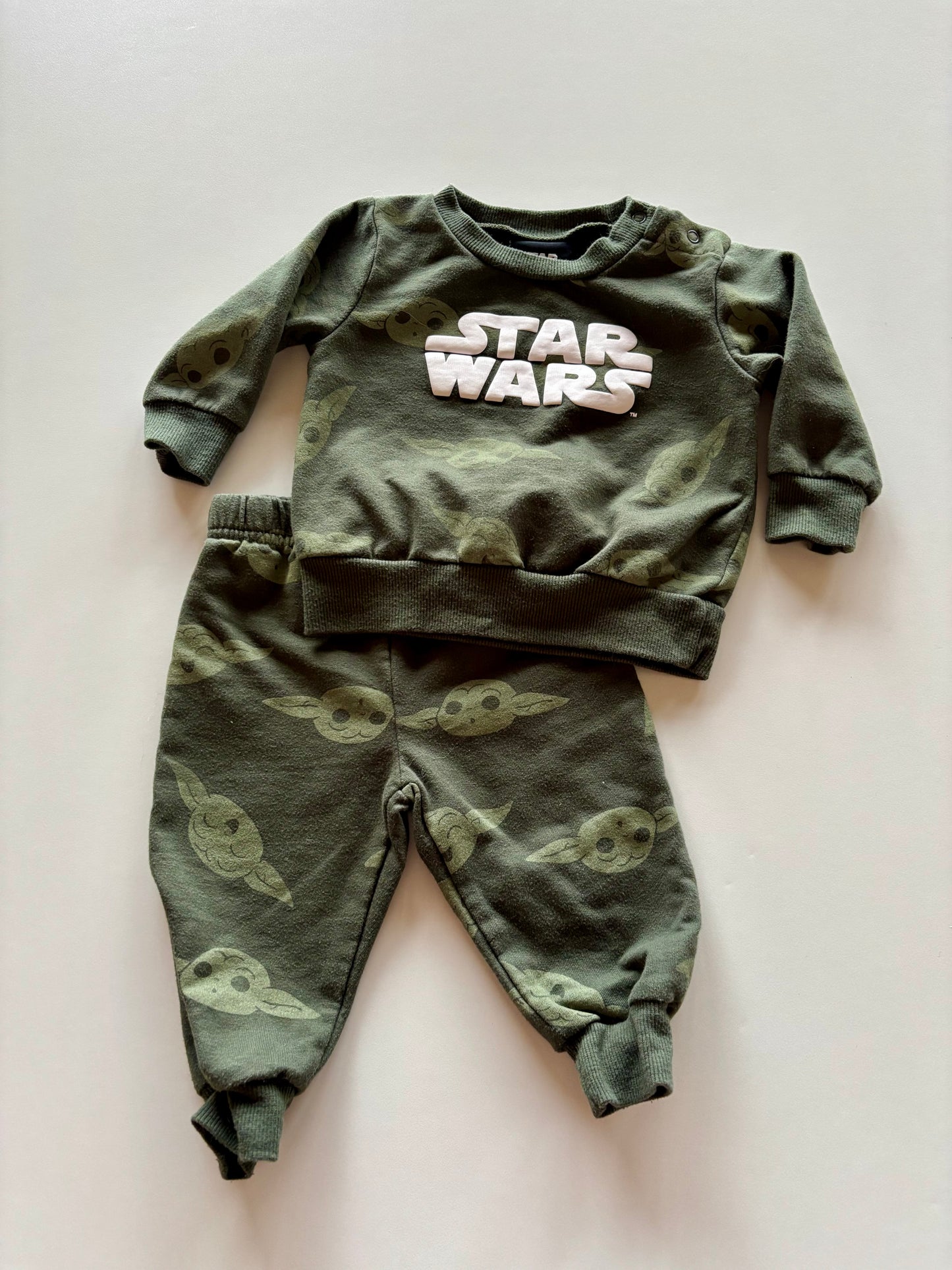 2pc Green Grogu Leisure Suit