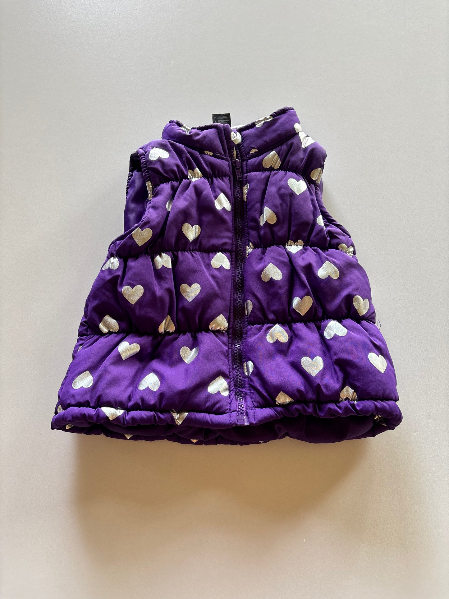 Purple & Silver Heart Vest