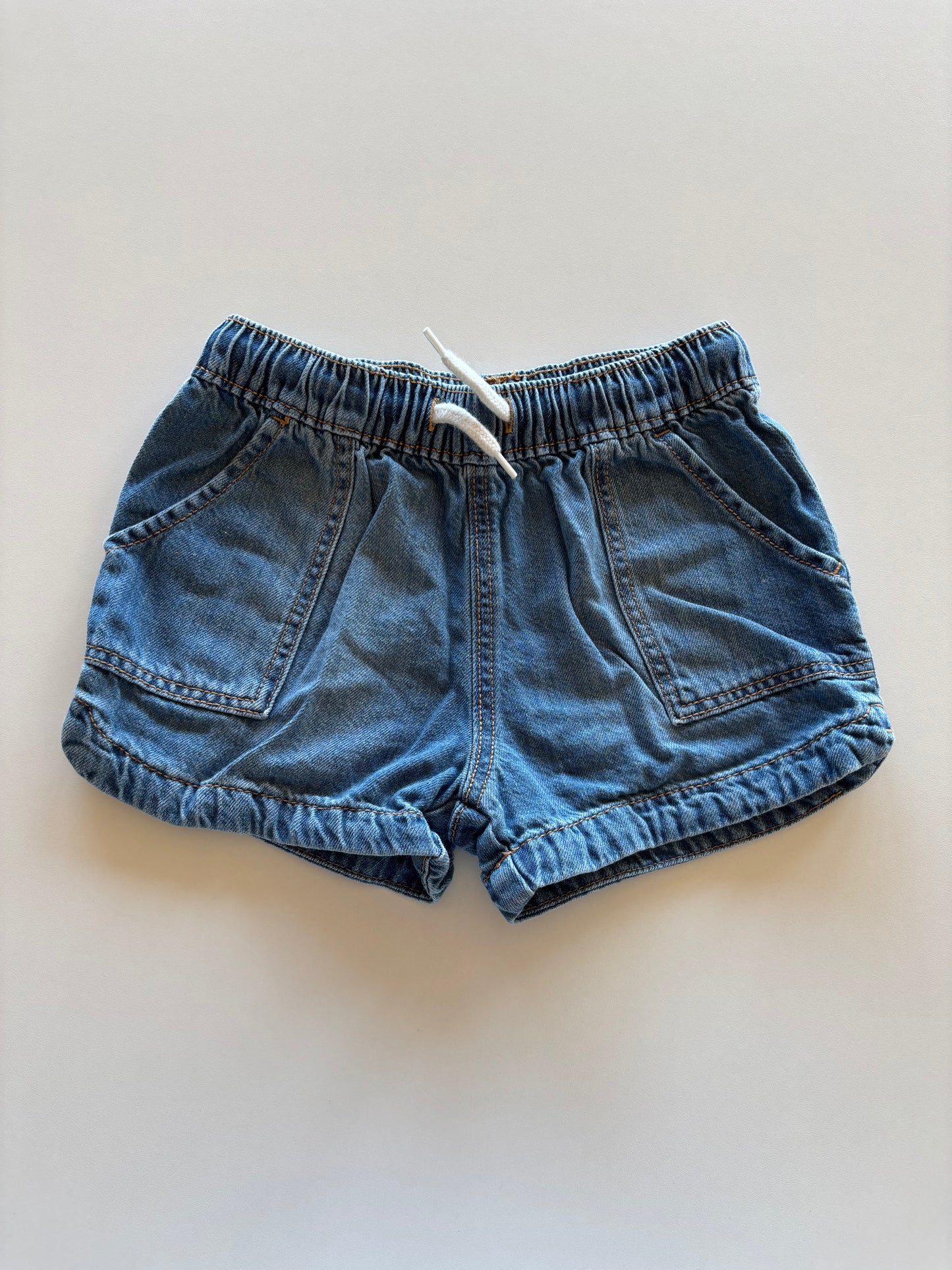 Denim Pull On Shorts