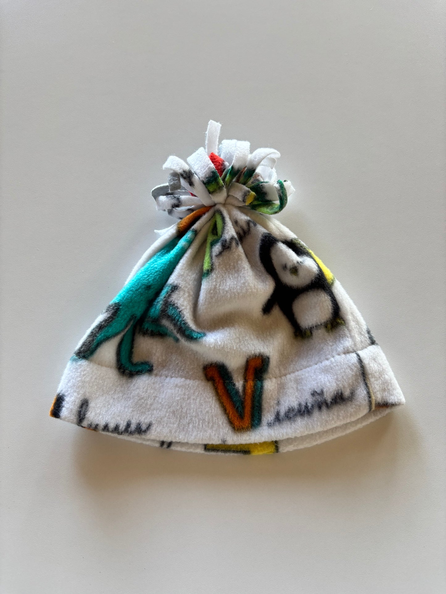 White Fleece Critters Toque