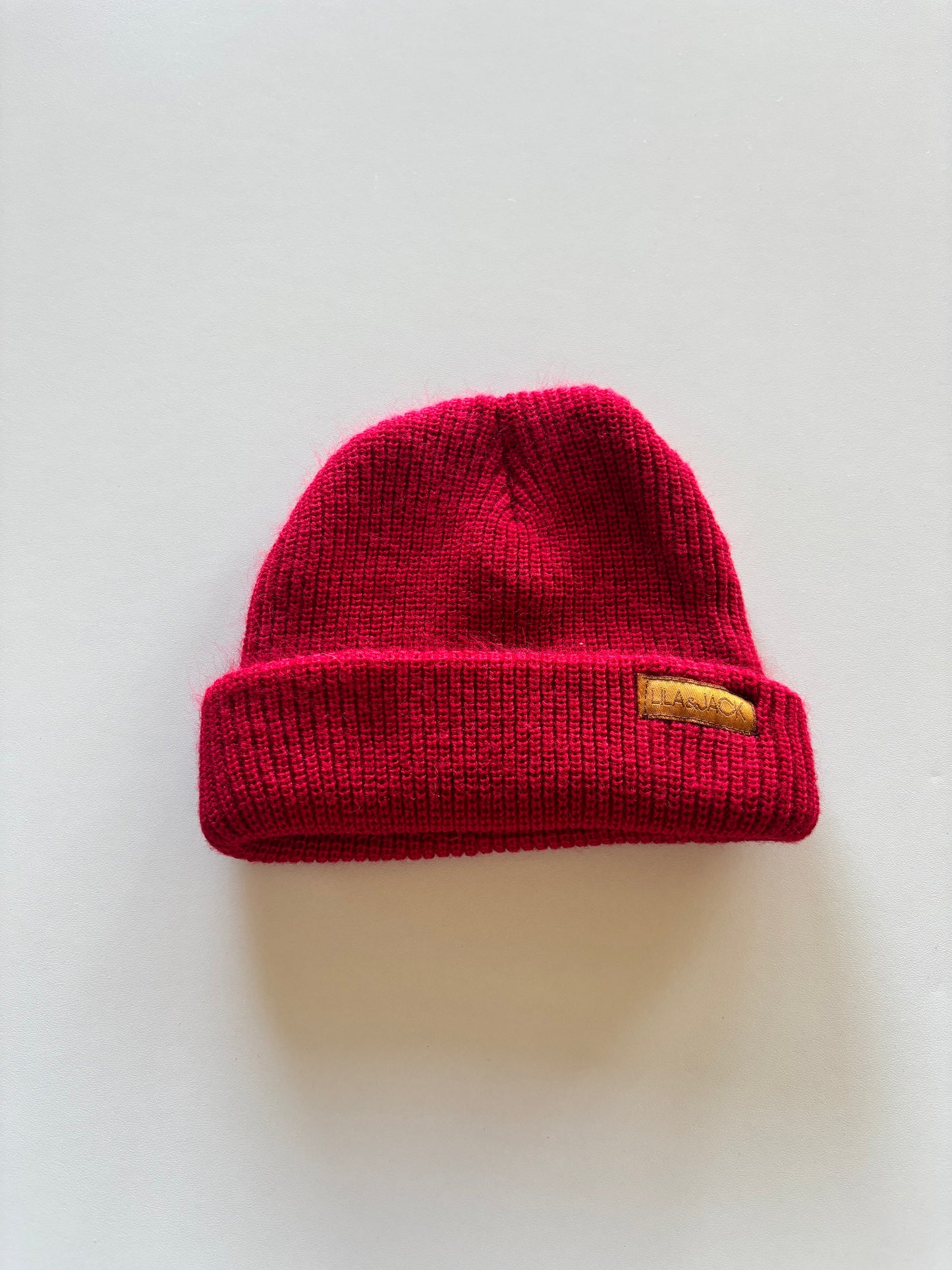 Red Ribbed Toque