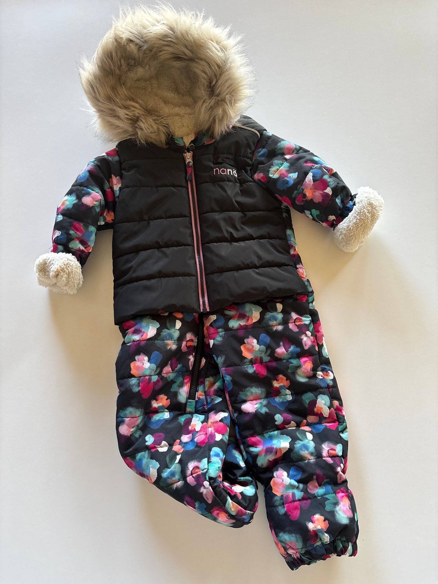One Piece Floral Snow Suit