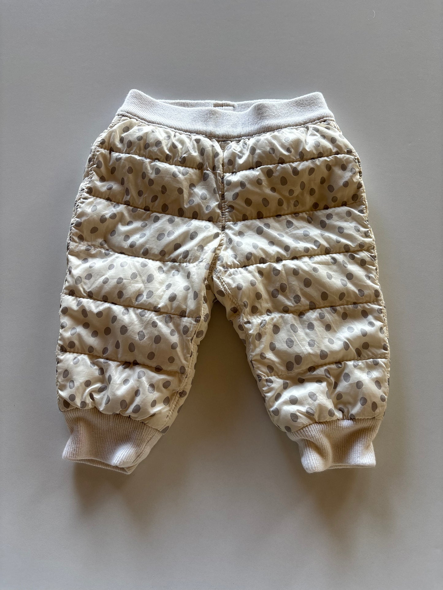 White Polka Dot Snow Pants