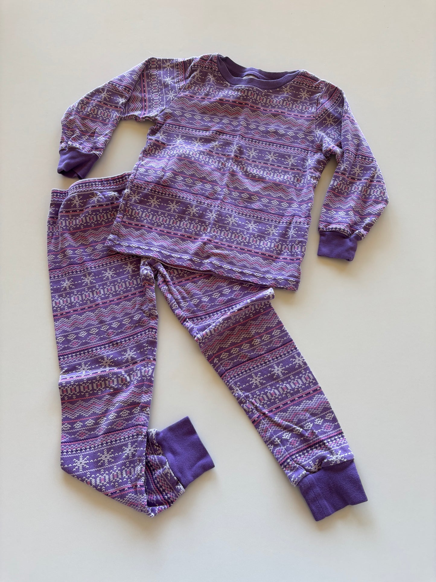 2pc Purple Fairisle Pajamas