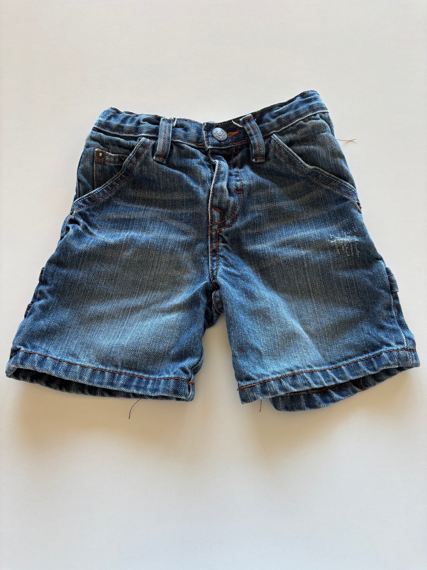 Distressed Denim Shorts
